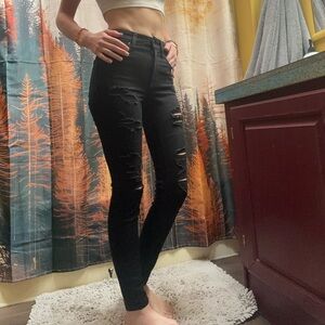 BUY 2 GET 2🔥 Aeropostale Black Distressed Jeans